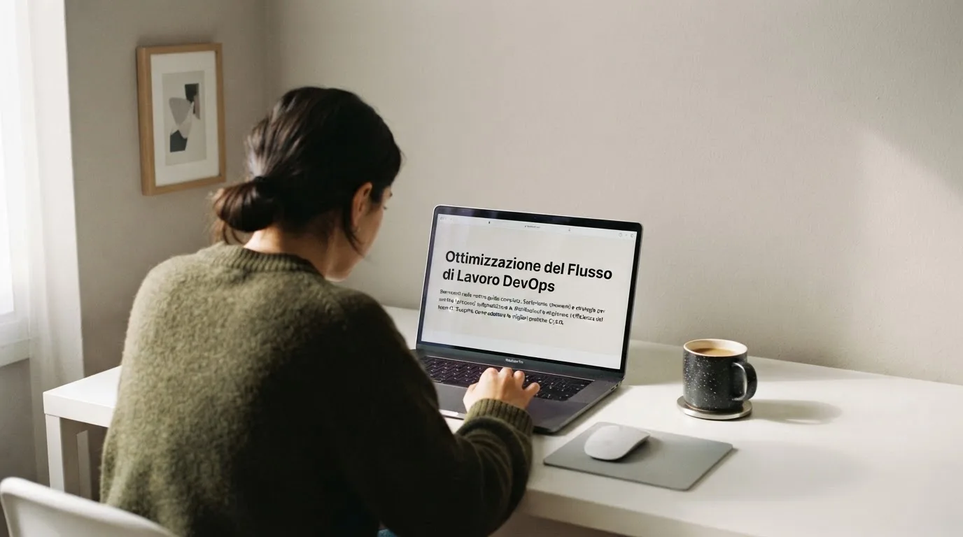 Persona davanti a un portatile che legge una pagina informativa sul gioco online in Italia — casino deposito minimo 10 centesimi