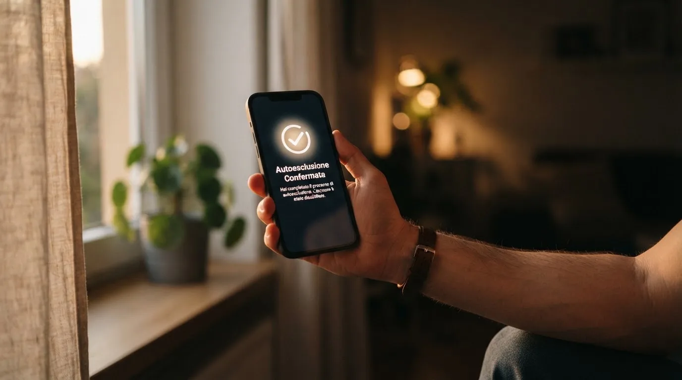 Mano che tiene uno smartphone accanto a una finestra, luce serale tranquilla — casino online con algoritmo unbiased